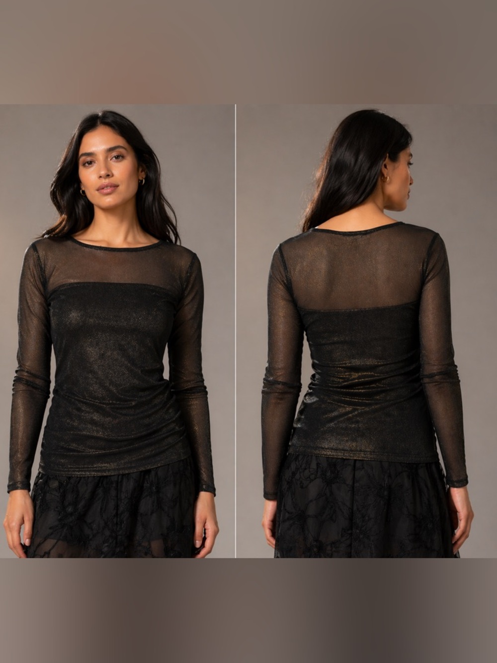 NWOT Beautiful golden glitter top.